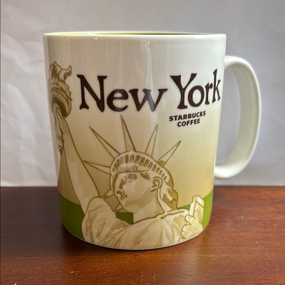 Starbucks New York Mug - Cream and Green